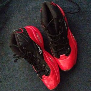 Reebok. Size 15. Red and black sneakers